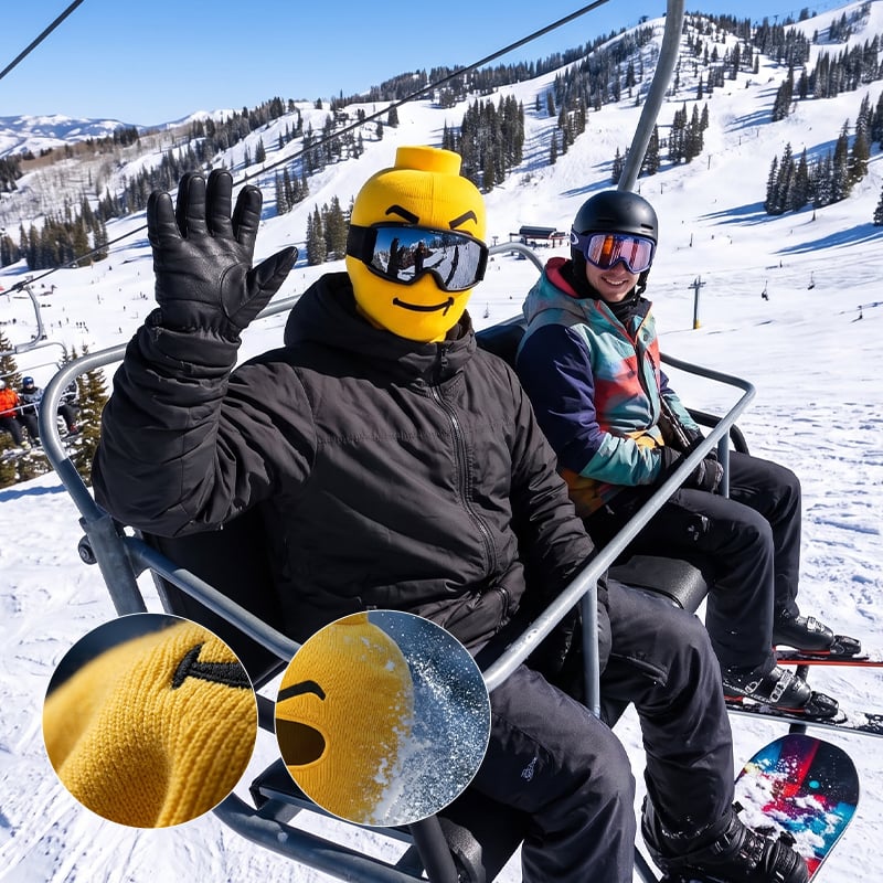 Funny ski headgear