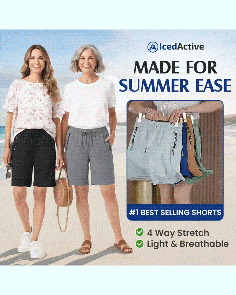 Elastic Waist Drawstring Quick Dry Shorts