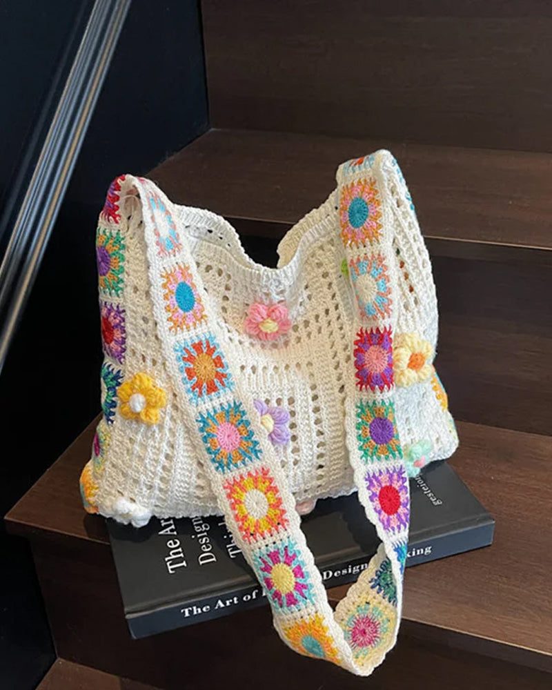 Women'S Ethnic Crochet Crossbody Bag