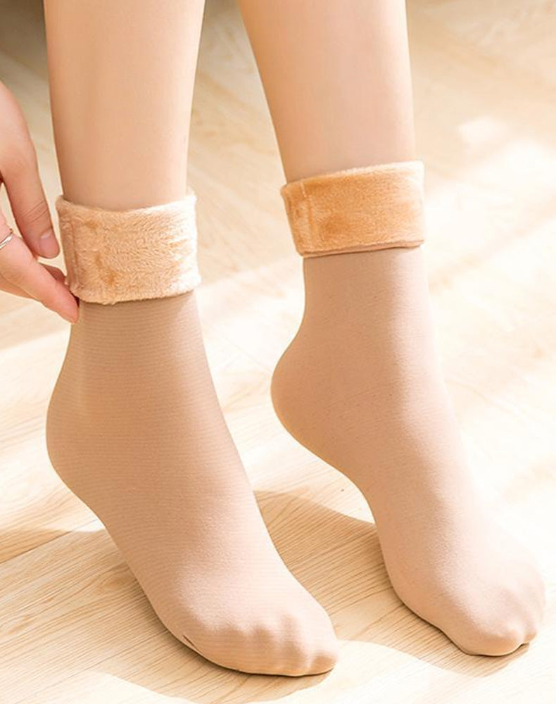 Winter soft plush floor socks