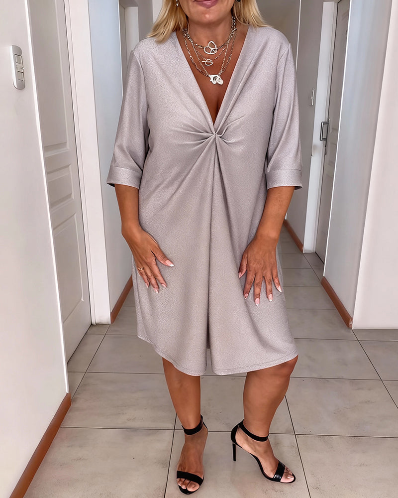 Sexy V-Neck Loose And Elegant Dress