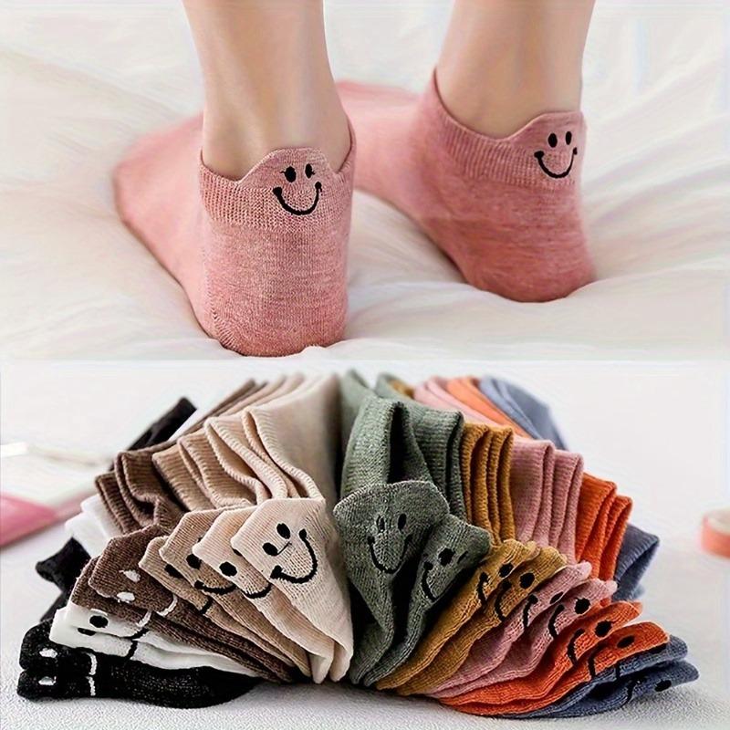 💖 Cute Face Ankle Socks – Bring Joy to Your Every Step