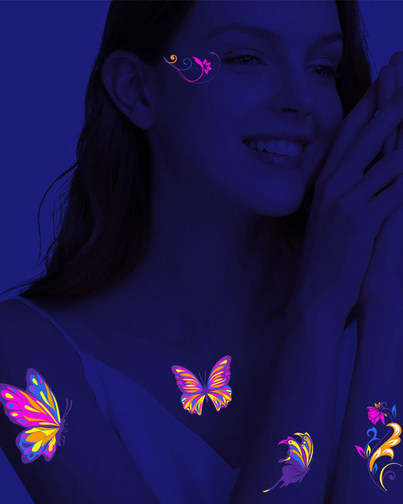 Fluorescent Tattoo Stickers