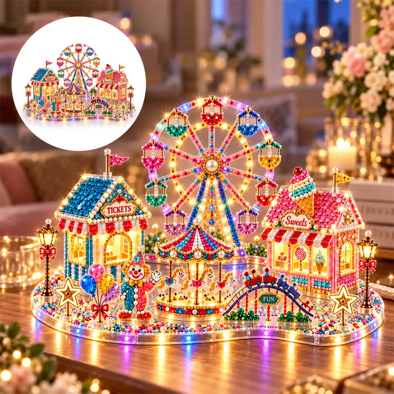 3D LED Christmas Diamond Art DIY Kit
