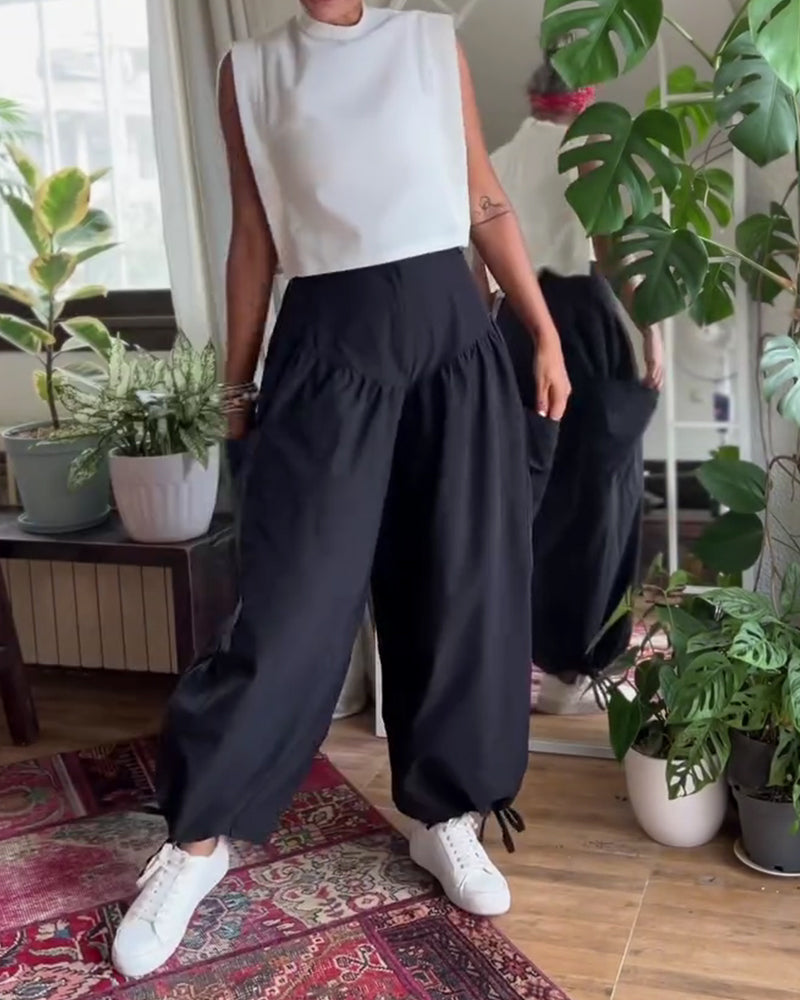 High Waisted Loose Comfortable Pants