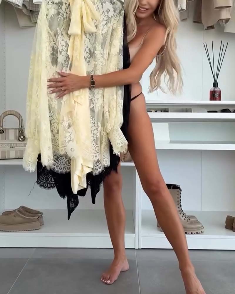 Loose Lazy Style Embroidered Dress Set