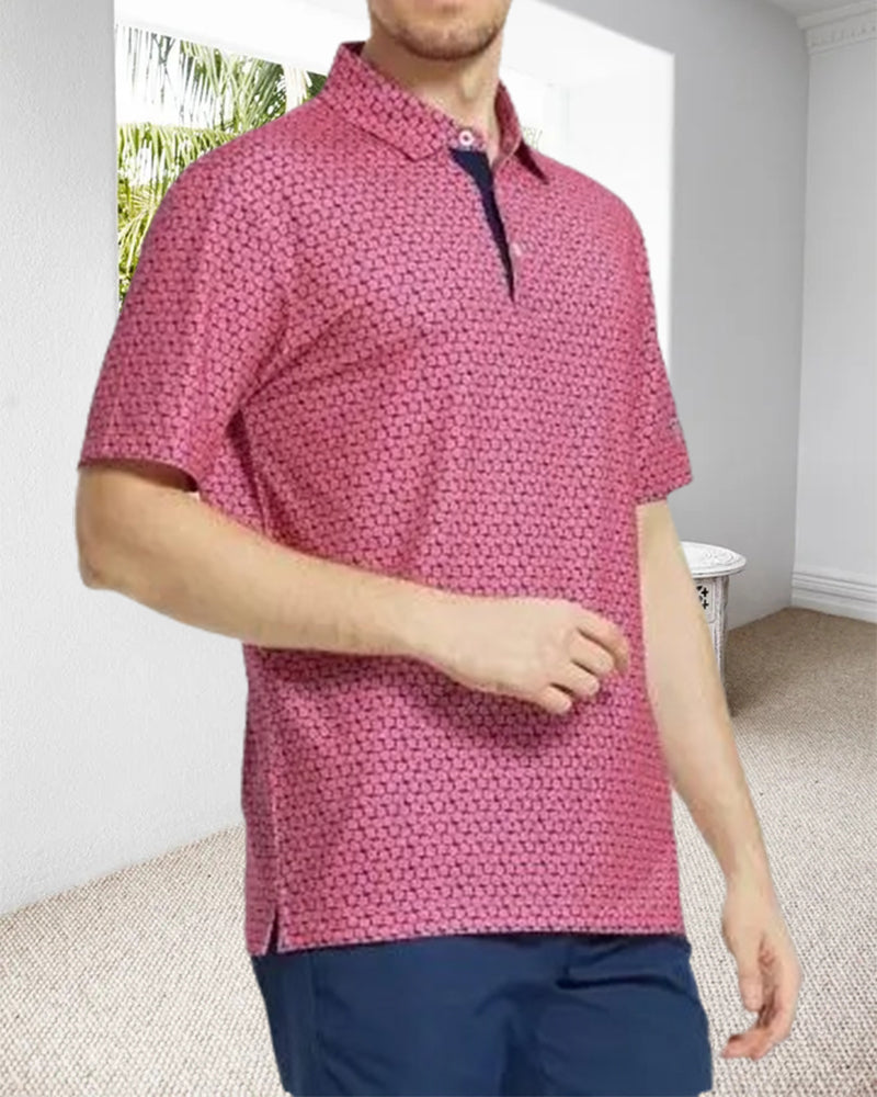 Men’s Lapel Floral Shirt