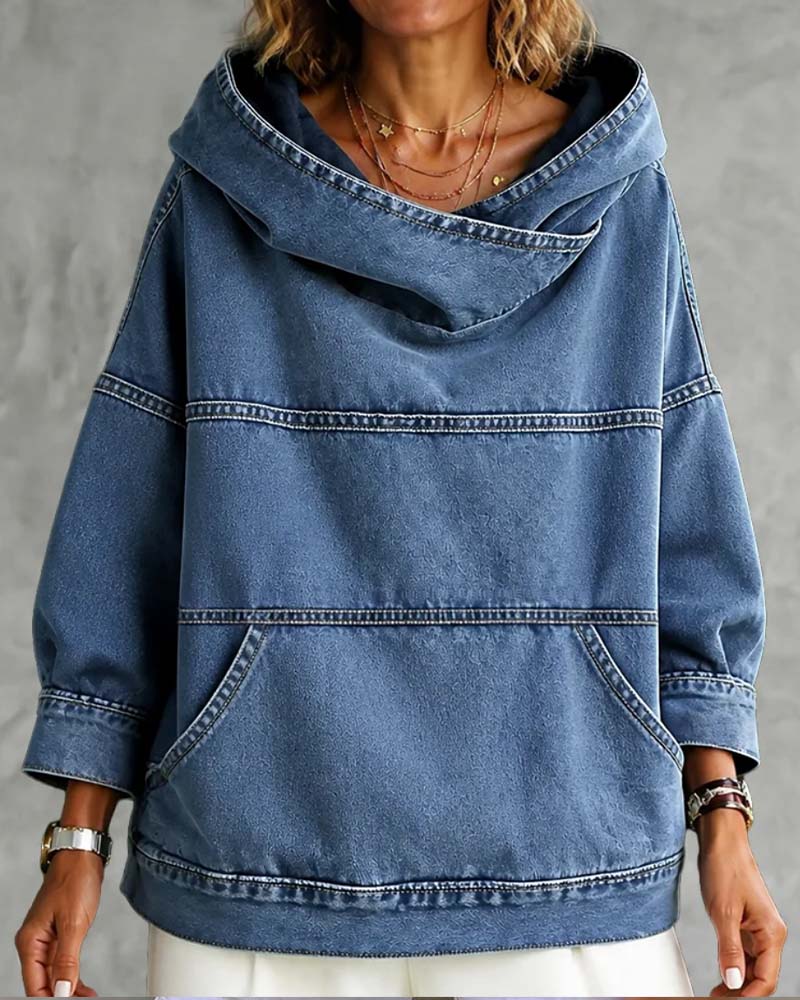 Mock Neck Long Sleeve Casual Top
