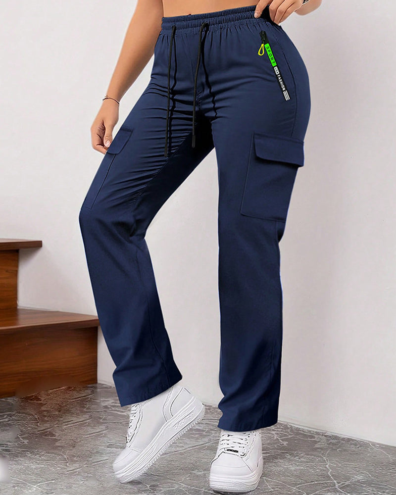 Loose Large-Pocket Casual Work Pants