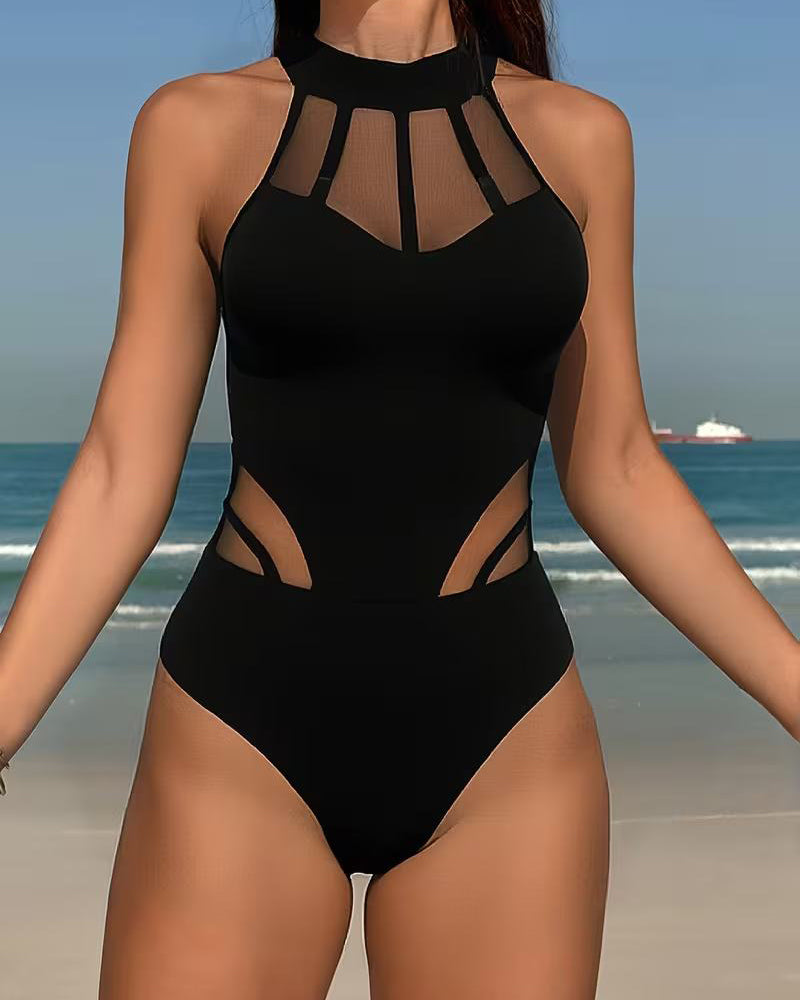 Mesh Splicing Performance One-Piece