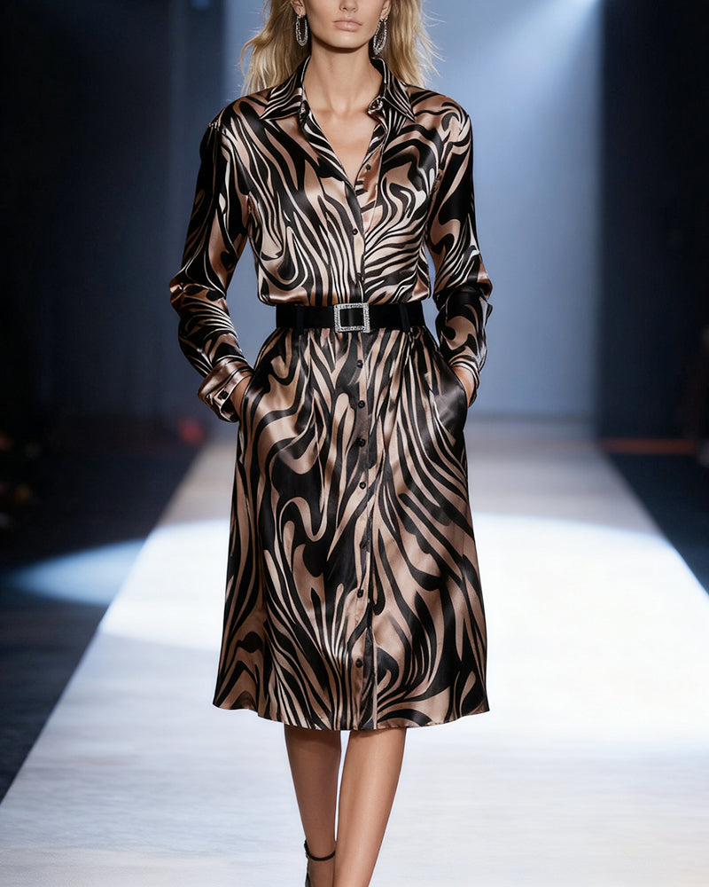 Animal Print Elegant Dress