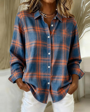 Plaid Lapel Shirt Plaid Lapel Shirt