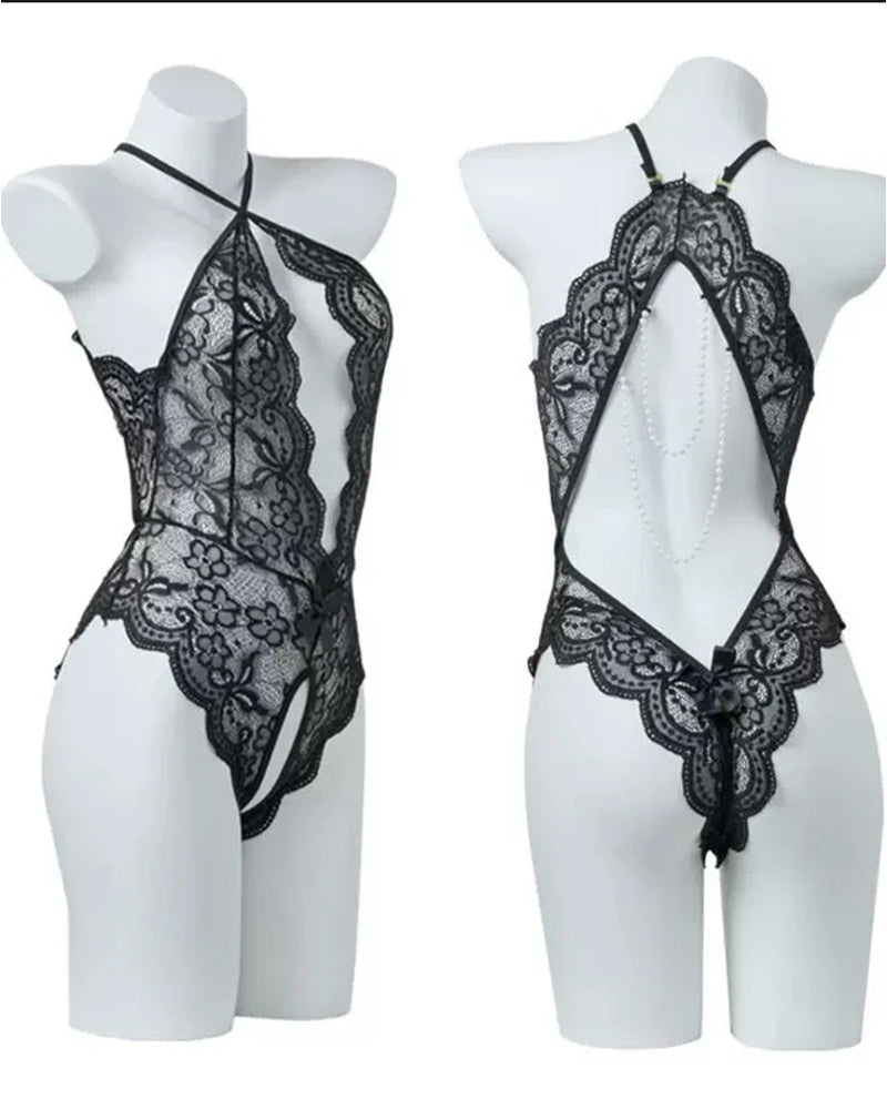 Lace Backless One-Piece Lingerie