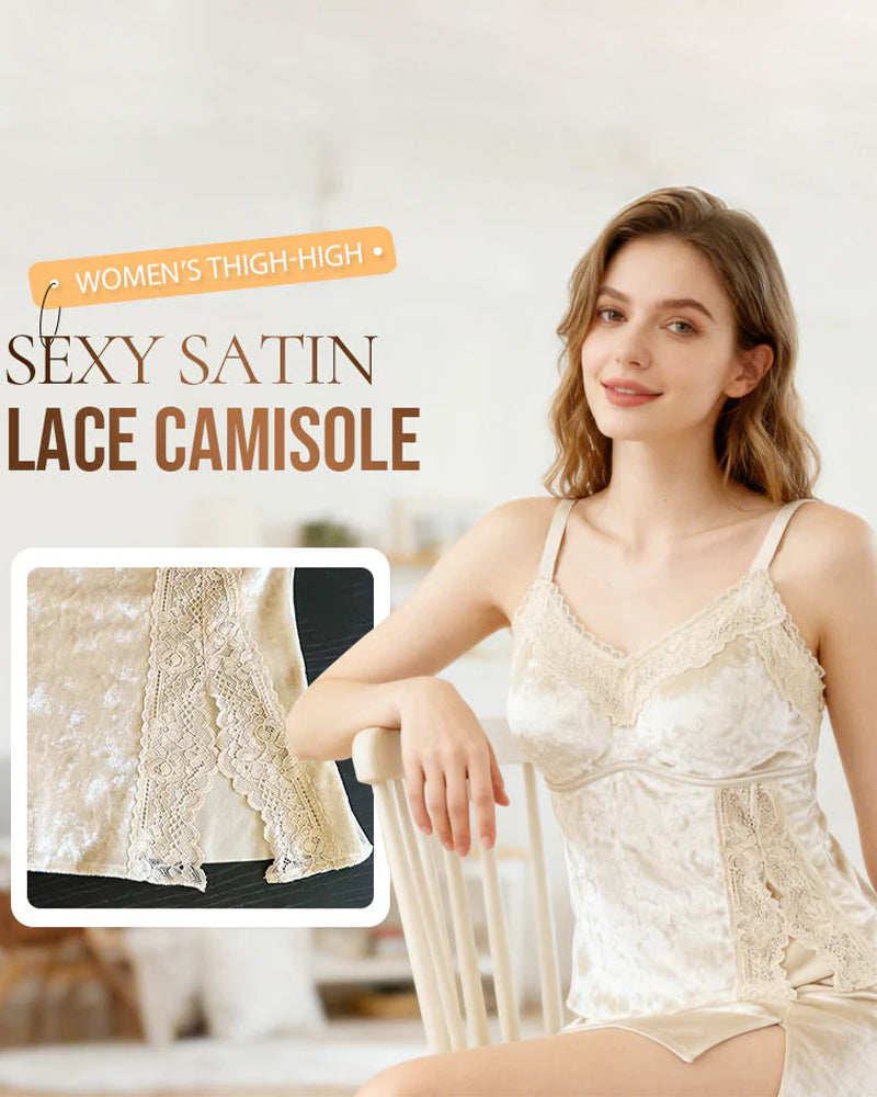 A Lace-Paneled Camisole Top