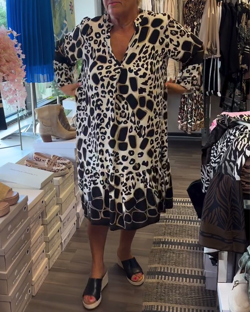 Fashion Leopard Printed Dress