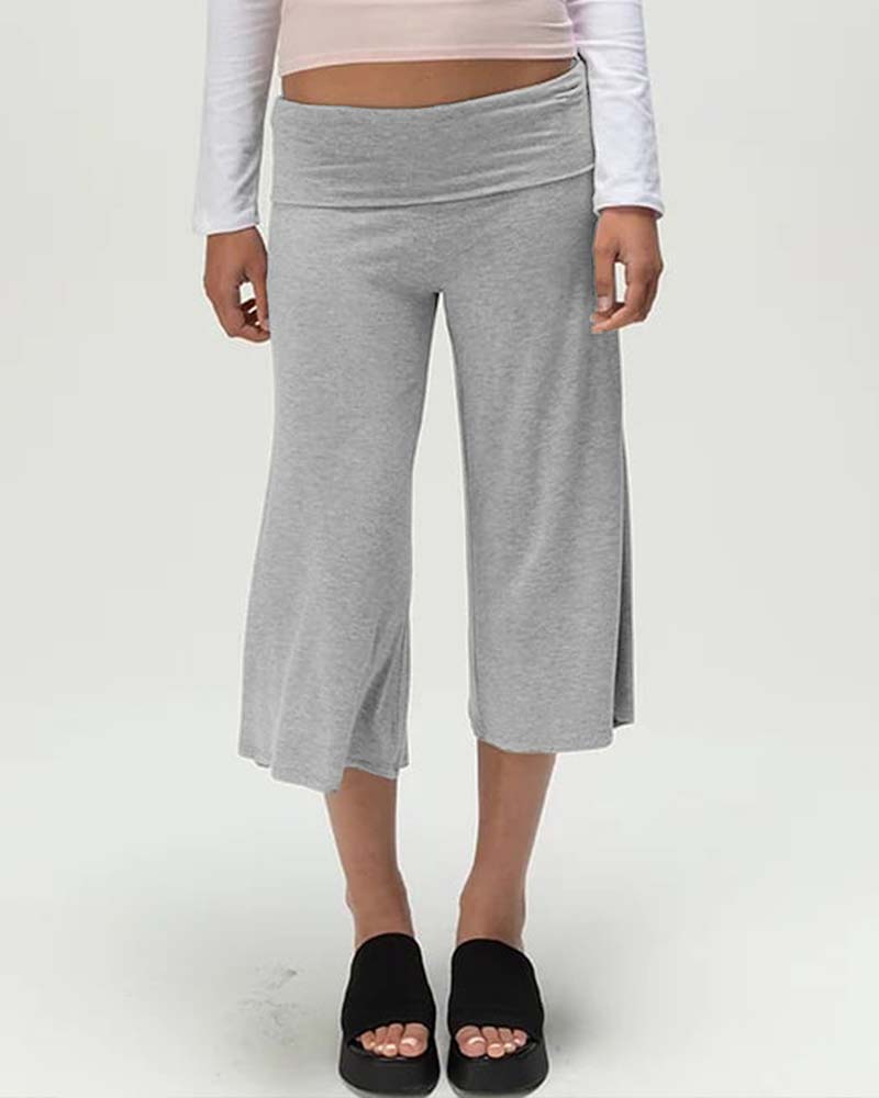 Solid Color Bermuda Casual Pant