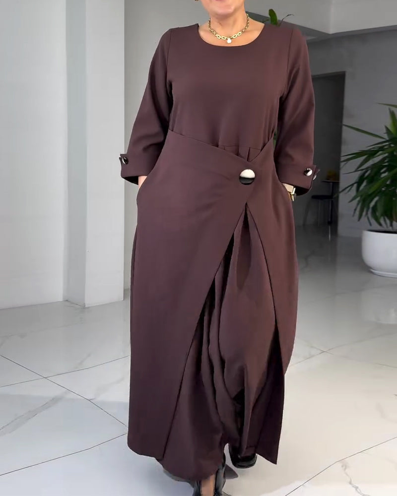 A-Line Fashionable Design Dress