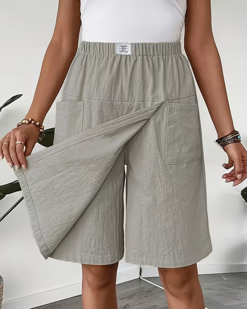 100% Cotton Casual Pocket Design Shorts