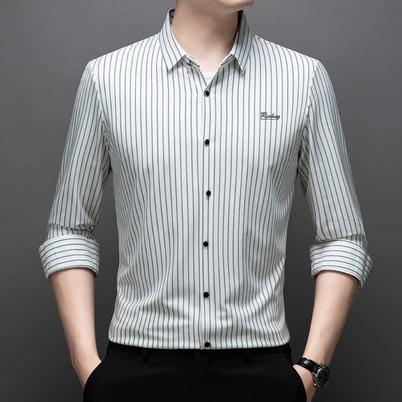 👔Men's Classic Long-Sleeved Striped Shirt