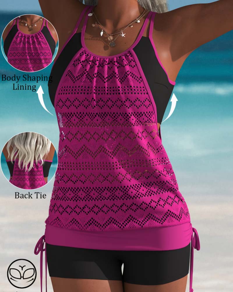 Hollow Out Tank Top Tankini
