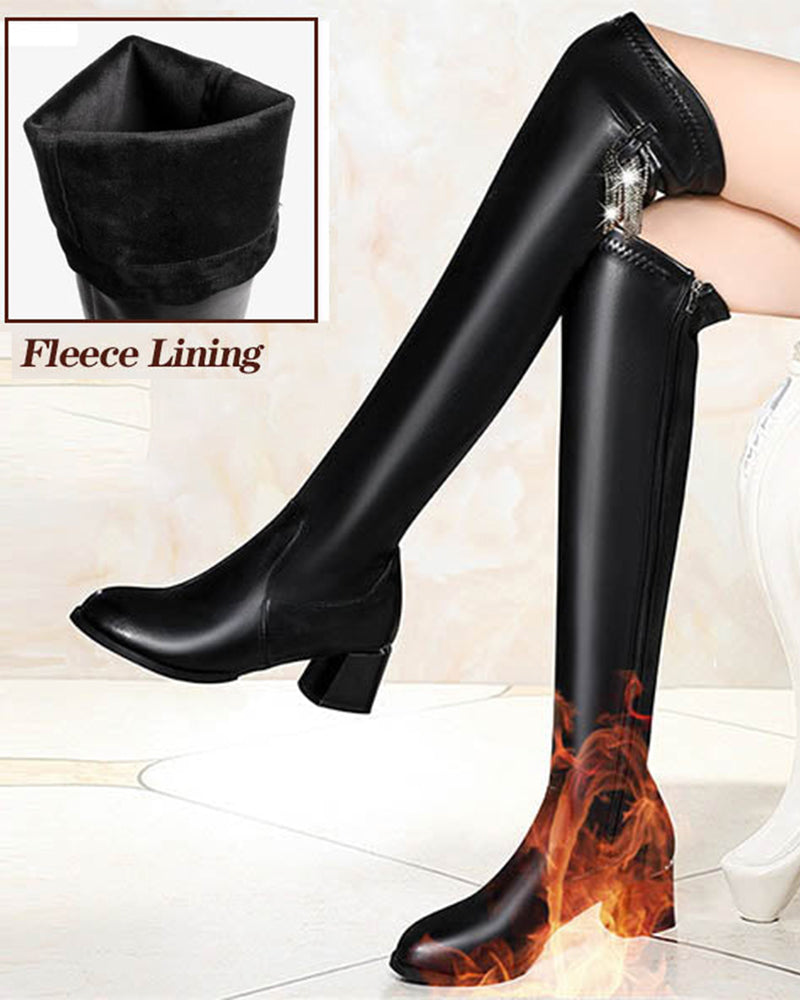 🔥 LAST DAY PROMOTION 🔥🌸✨Warm leather boots for women