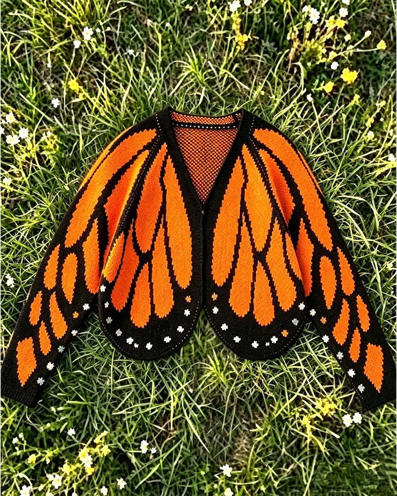 Butterfly Fashion Casual Cardigan