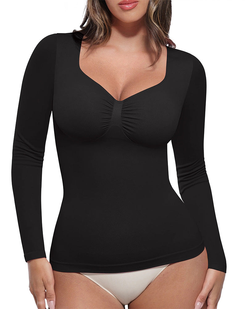Long Sleeve Solid Casual Top