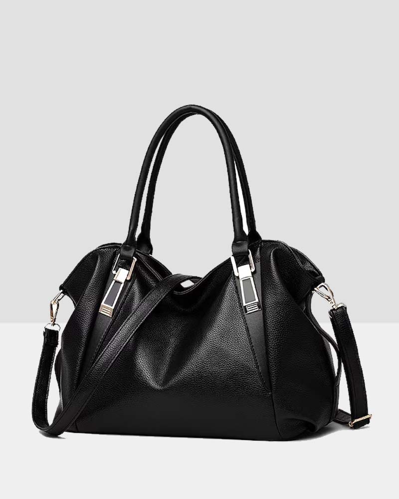 Women's large capacity soft leather handbag