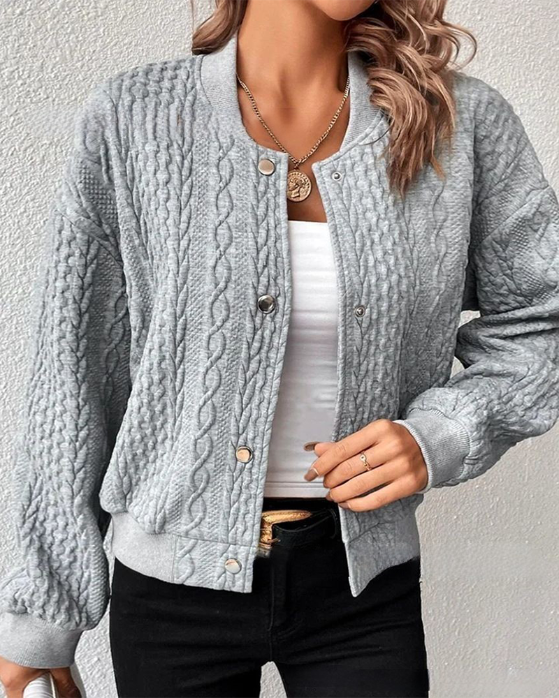 Solid color button down cardigan