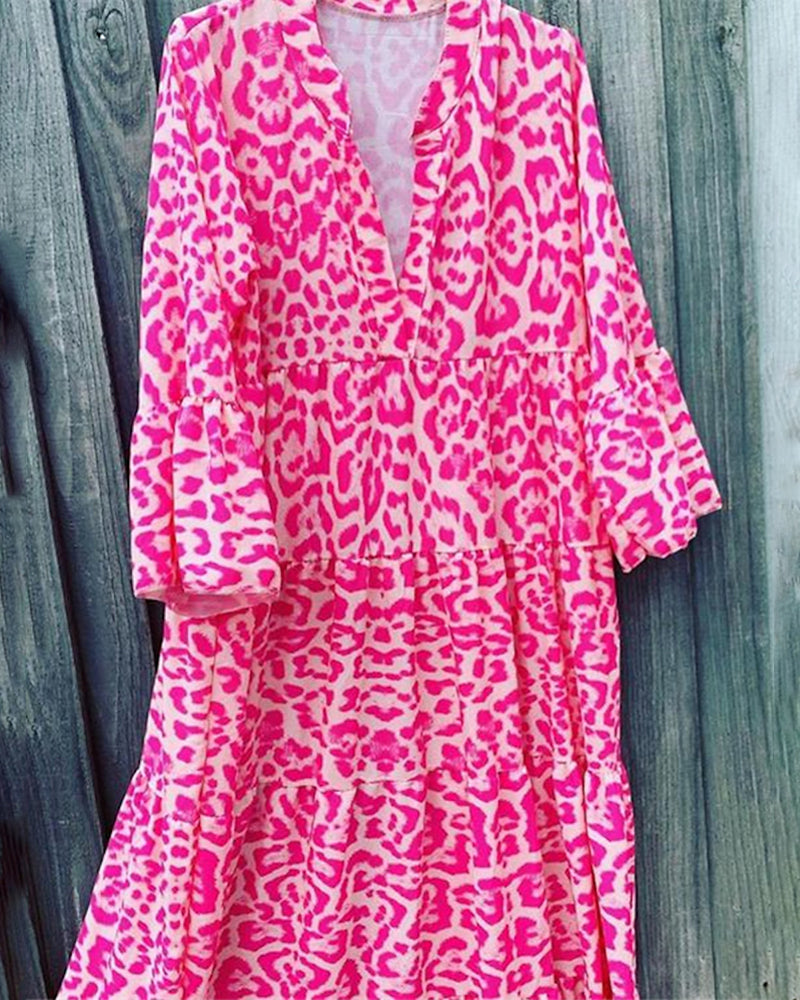 Women's swing dress maxi long dress iktops