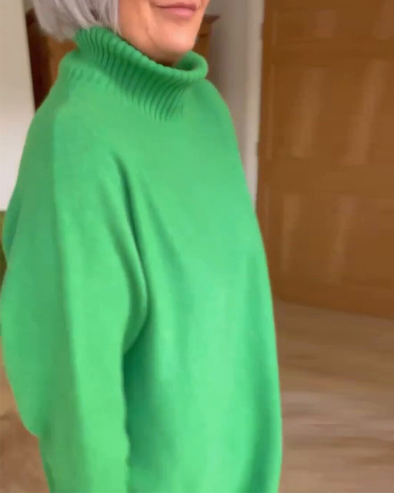 Choker  basic model  leisure style sweater