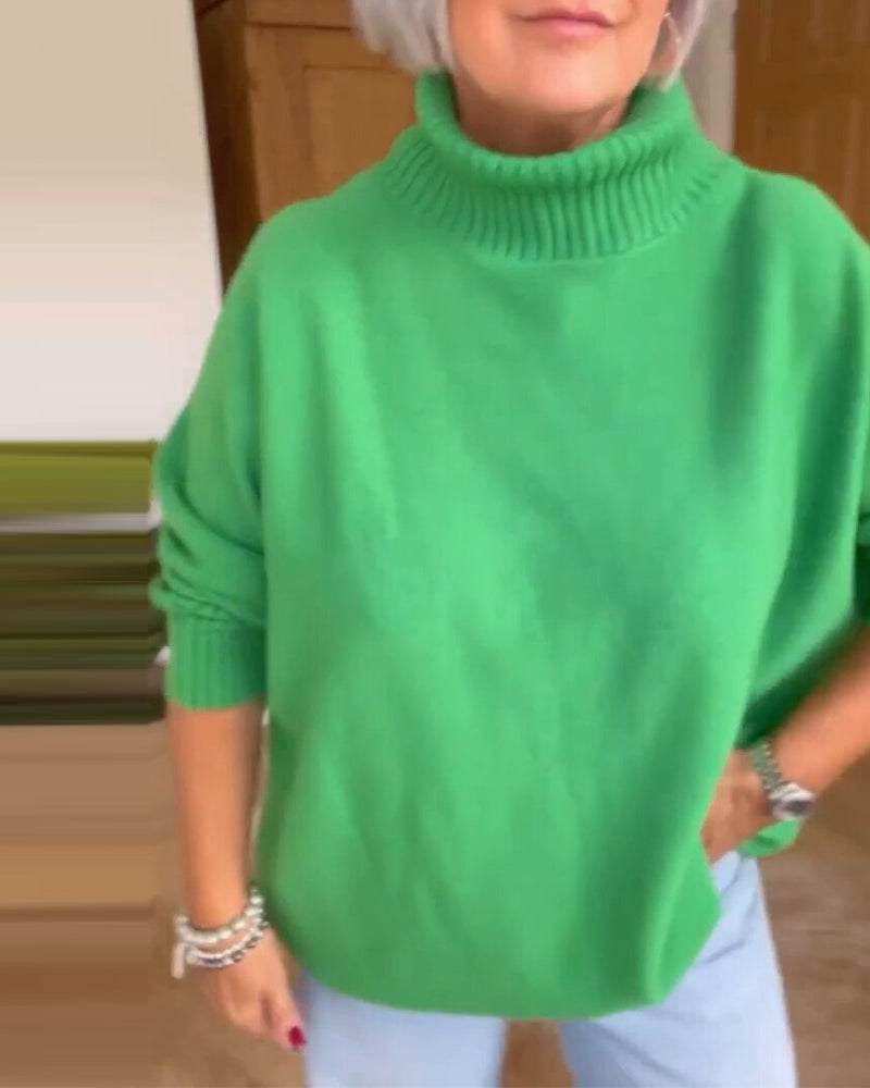 Choker  basic model  leisure style sweater