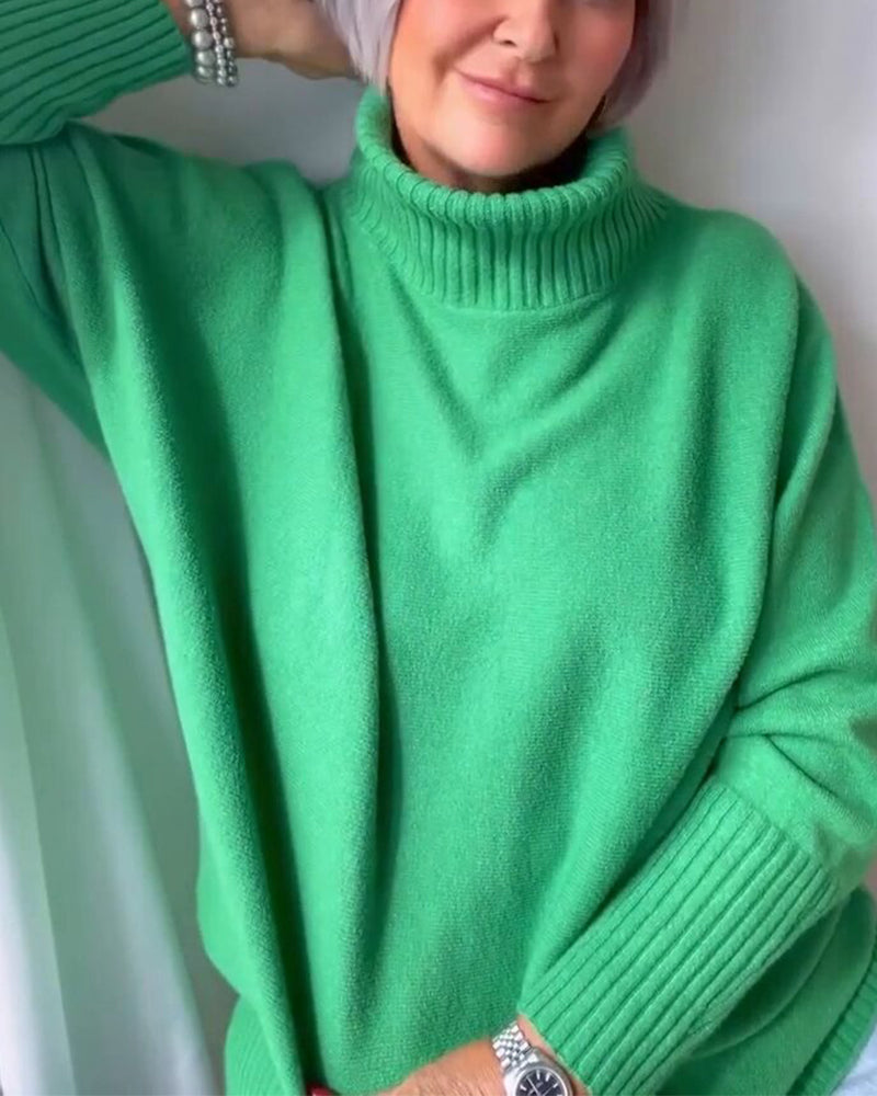 Choker  basic model  leisure style sweater