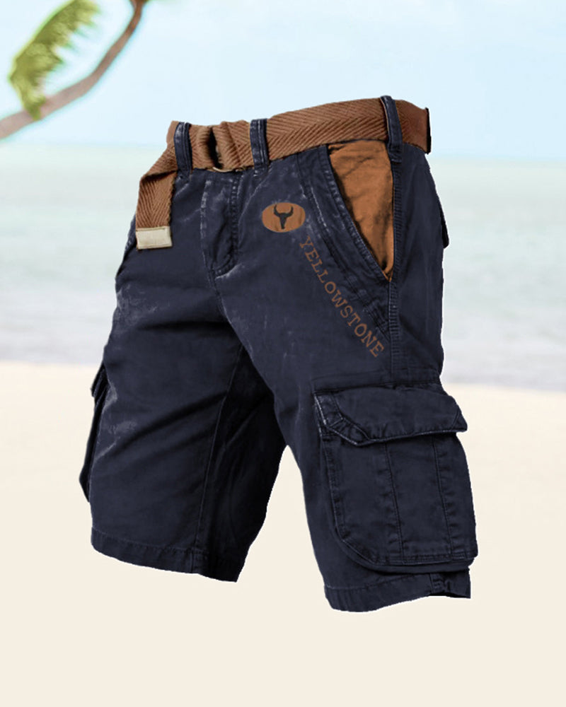 Men's multi-pocket tactical shorts