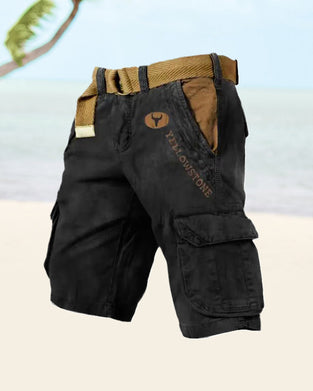 Men's multi-pocket tactical shorts