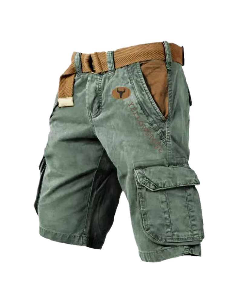 Men's multi-pocket tactical shorts