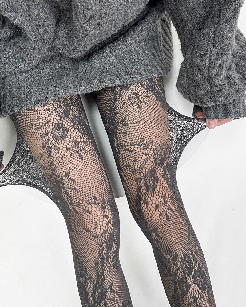 New Sexy Floral Slimming Stockings