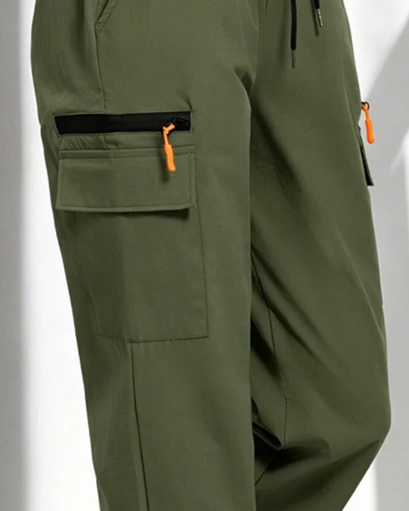 Drawstring Loose Casual Cargo Pants