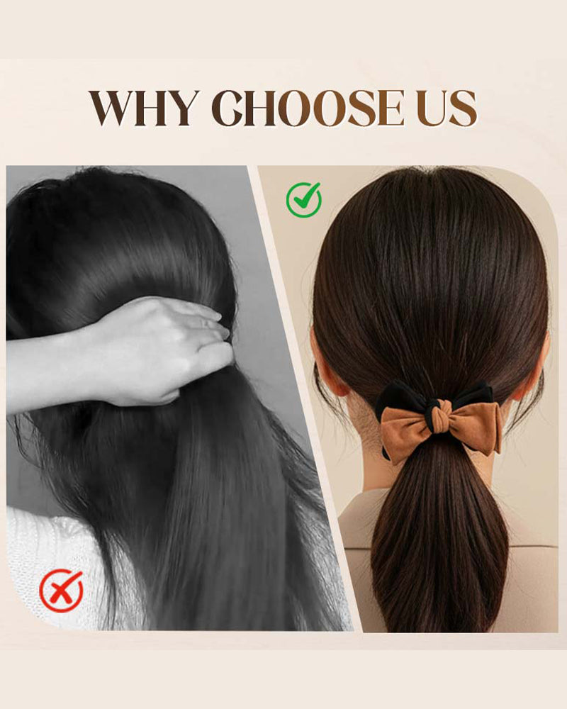 Elegant Elastic Bow Hair Tie