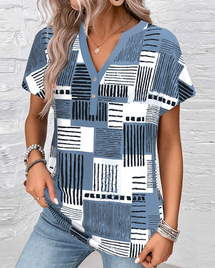 Irregular Printed Top
