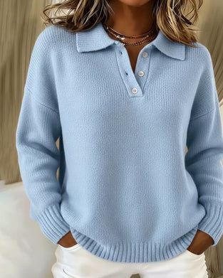 Lapel All-Match Polo Shirt Pullover