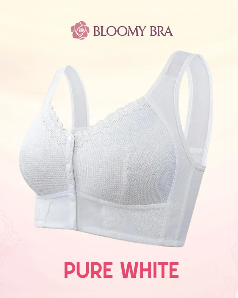 Front Button Comfortable Wireless Lift Bra