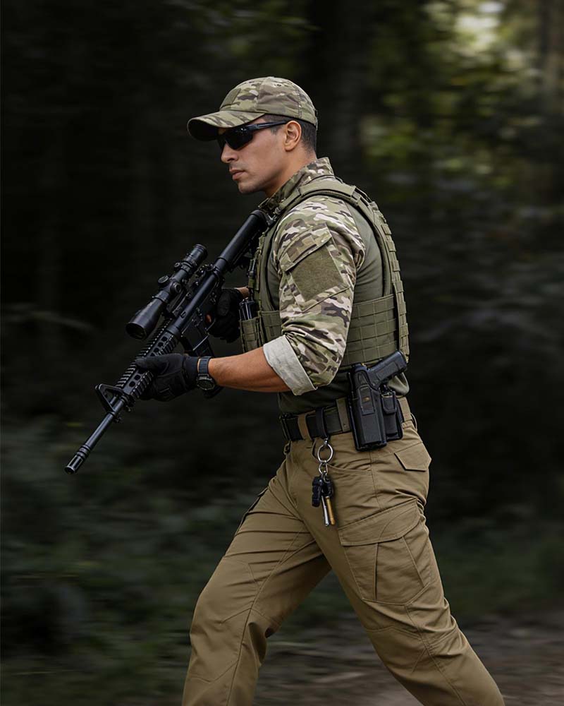 Pocket Straight Cargo Pants
