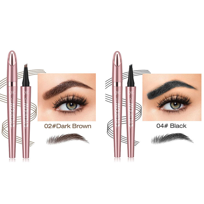 Four-claw liquid eyebrow pencil