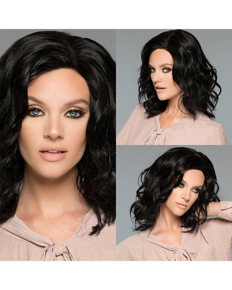 PANEWAY 16 Inch Wavy Hair Topper for Women