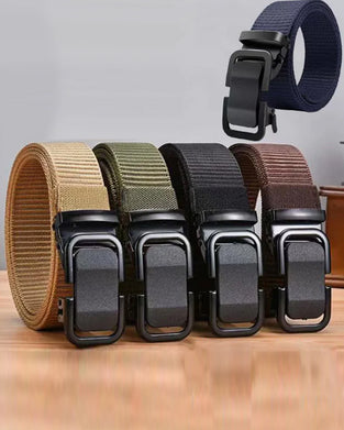 Men's Tactical Nylon Belt - Durable Buckle & Adjustable Size