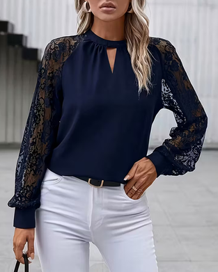 Stylish Solid Color Raglan Sleeve Blouse