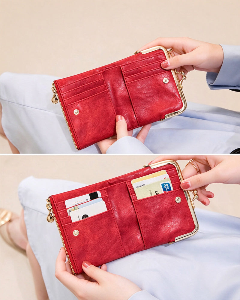 Mini Fashion Ladies Square Short Wallet