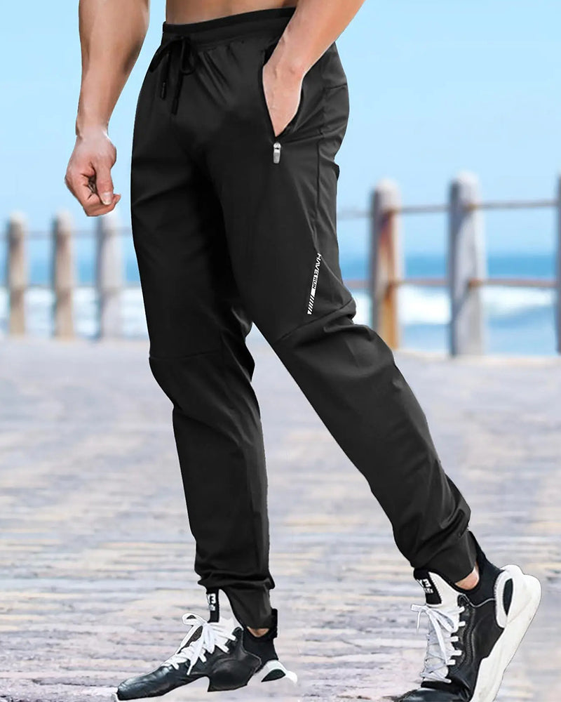 Men's Casual Black Jogger Pants