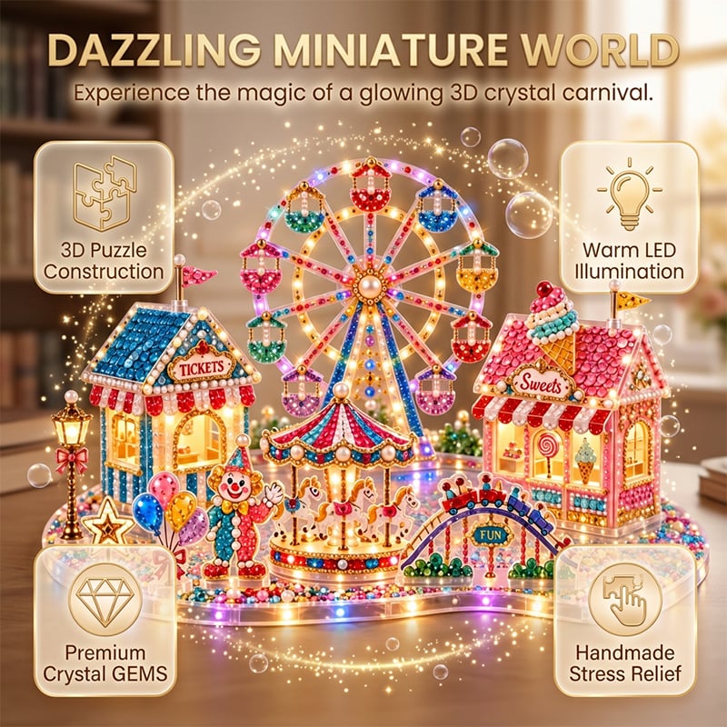 3D LED Christmas Diamond Art DIY Kit
